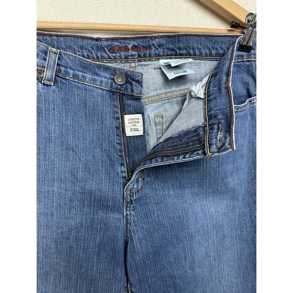 Eddie Bauer Women’s Jeans Sz 14R Stretch Natural Fit Straight Leg Preppy Classic - Picture 5 of 16